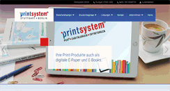 Desktop Screenshot of printsystem.de