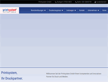 Tablet Screenshot of printsystem.de